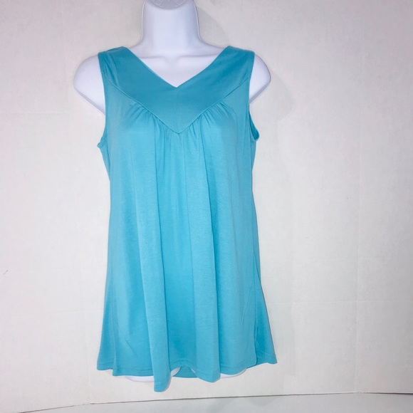 Tops - V-Neck Tank Blue Xtra Large
